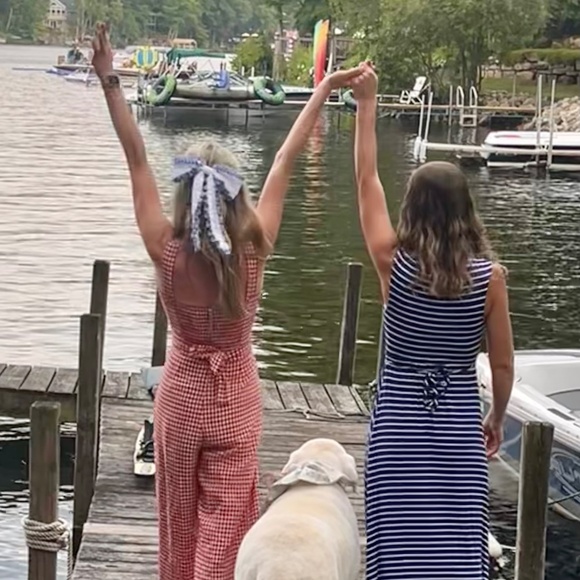 Reformation Red Birch Jumpsuit, May check, Square Neck - XS/US 2 - Picture 4 of 9